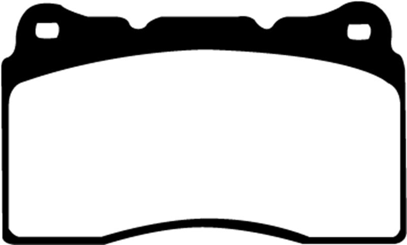EBC Brakes Yellowstuff 4000 Series Street/Track Brake Pads - FMSI ID D1110 DP41210R