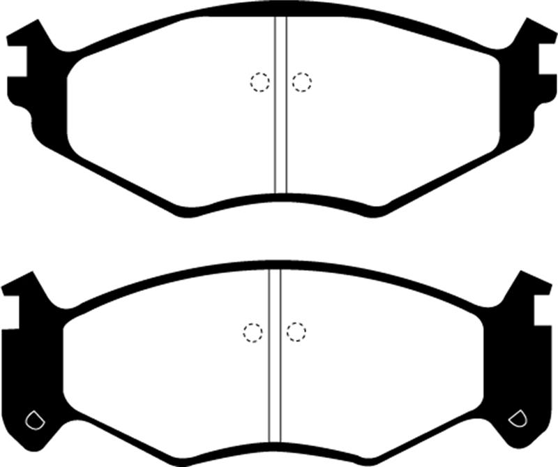 EBC Brakes Yellowstuff 4000 Series Street/Track Brake Pads - FMSI ID D522 DP41250R