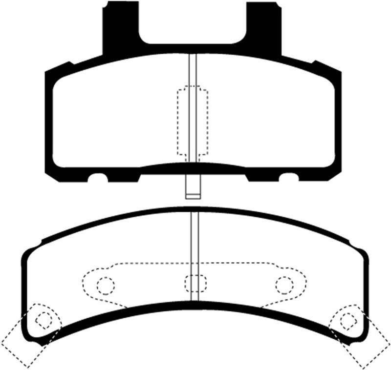 EBC Brakes Yellowstuff 4000 Series Street/Track Brake Pads - FMSI ID D369 DP41273R