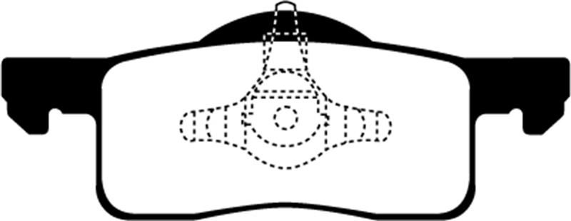 EBC Brakes Yellowstuff 4000 Series Street/Track Brake Pads - FMSI ID D935 DP41652R