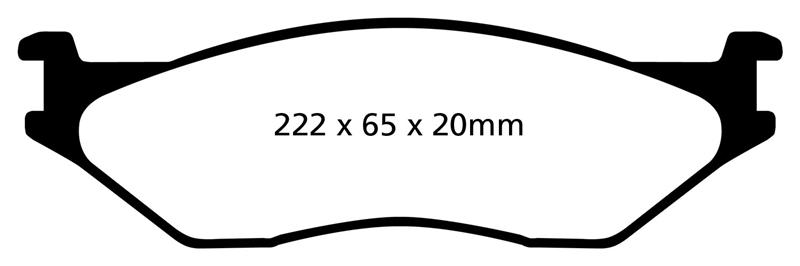 EBC Brakes Yellowstuff 4000 Series Street/Track Brake Pads - FMSI ID D777 DP41653R
