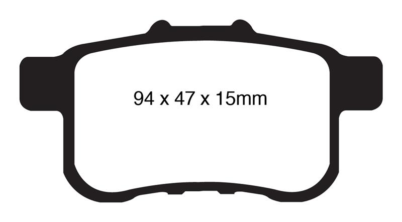 EBC Brakes Yellowstuff 4000 Series Street/Track Brake Pads - FMSI ID D1336 DP41987R