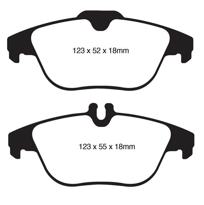 EBC Brakes Yellowstuff 4000 Series Street/Track Brake Pads - FMSI ID D1341 DP41990R