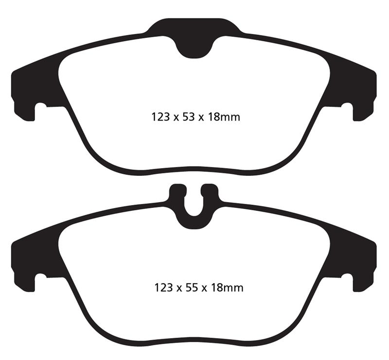 EBC Brakes Yellowstuff 4000 Series Street/Track Brake Pads - FMSI ID D1341 DP42012R
