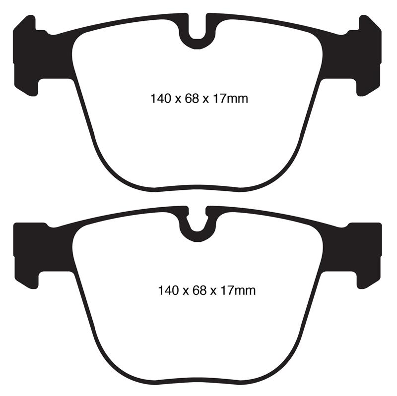 EBC Brakes Yellowstuff 4000 Series Street/Track Brake Pads - FMSI ID D919 DP42020R