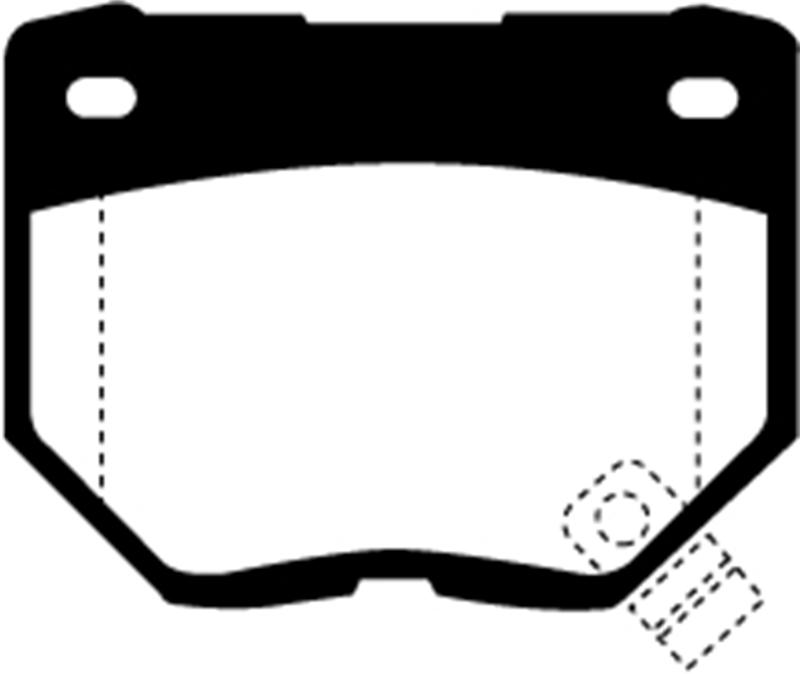 EBC Brakes Yellowstuff 4000 Series Street/Track Brake Pads - FMSI ID D461 DP4826R