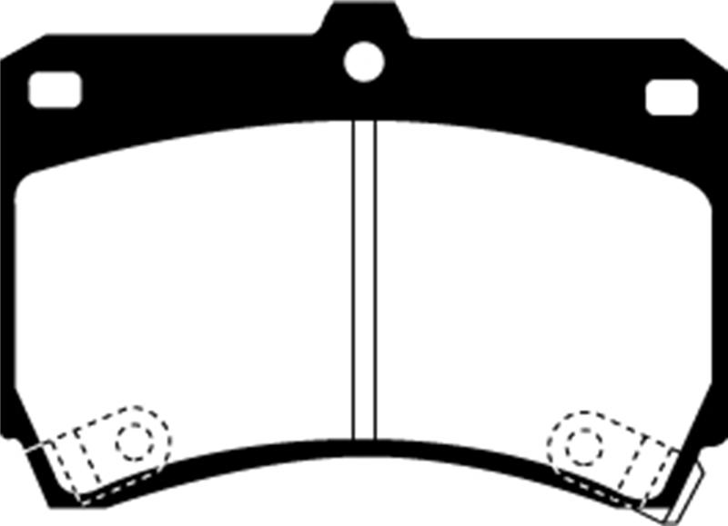 EBC Brakes Yellowstuff 4000 Series Street/Track Brake Pads - FMSI ID D466 DP4884R