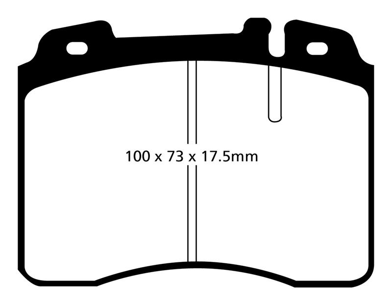 EBC Brakes Yellowstuff 4000 Series Street/Track Brake Pads - FMSI ID D561 DP4927R