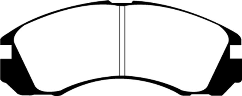 EBC Brakes Yellowstuff 4000 Series Street/Track Brake Pads - FMSI ID D530 DP4954R