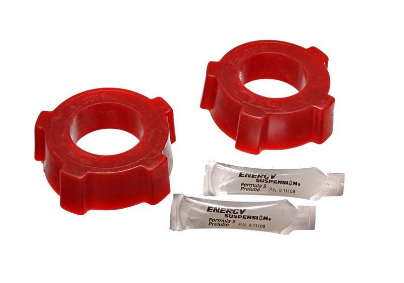 Energy Suspension Spring Plate Bushing Set - Swing Axle Suspension - w/2-1.75in ID & w/2-1 7/8in ID Knobby Style Bushings 15.2108R