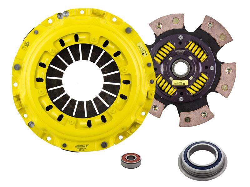 ACT XT Clutch Kit - 6 Puck Sprung Disc (G6) - Sprung Centered for Noise Reduction on Solid Flywheel - Must use Flywheel for Proper Clearance - Flywheel not Included TS4-XTG6