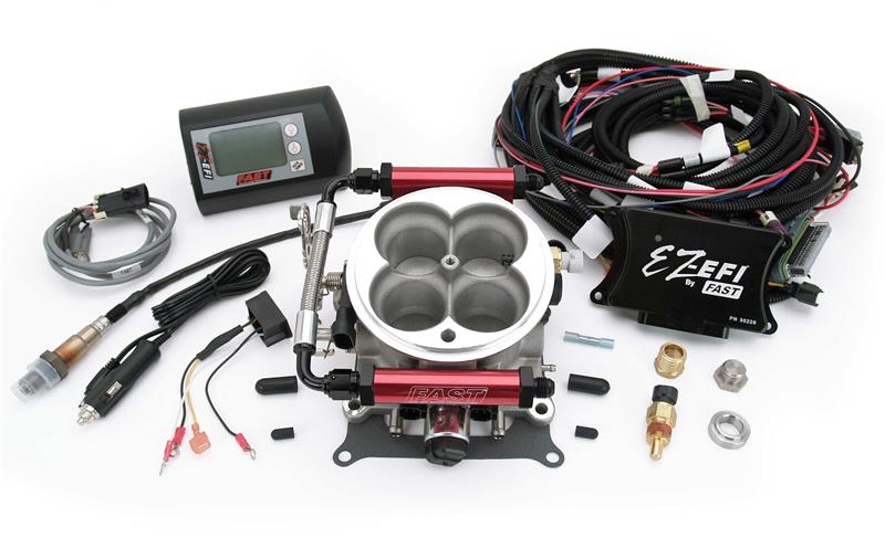 FAST Multi-Port Retro-Fit EZ-EFI Kit - Includes New Touch Screen Handheld - Includes ECU, Wiring Harness, Hand-Held, & Wide-Band O2 Sensor 302000-06
