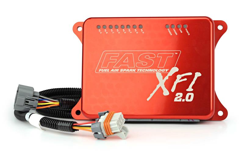 FAST XFI 2.0 EFI Kit - w/ Fuel System - Up to 550hp - w/ Polished Throttle Body 3011454-05P