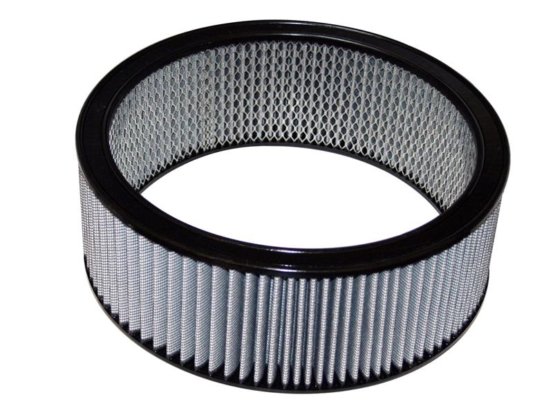 aFe Round Racing Pro DRY S Air Filter - OD-14in x ID-12in x H-3 in. - w/o Screen 18-11423