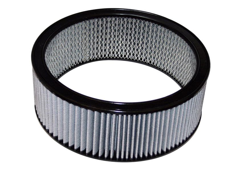 aFe Magnum FLOW T.O.P. Racer Pro 5R Air Filter - The One Piece - OD-14in x ID-12in x H-4 in. - Black/Blue 18-31404