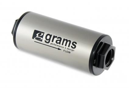 Grams Performance Fuel Filter - Compatible w/Gasoline/E85 - Less Than 1.1 psi Drop G60-99-0026