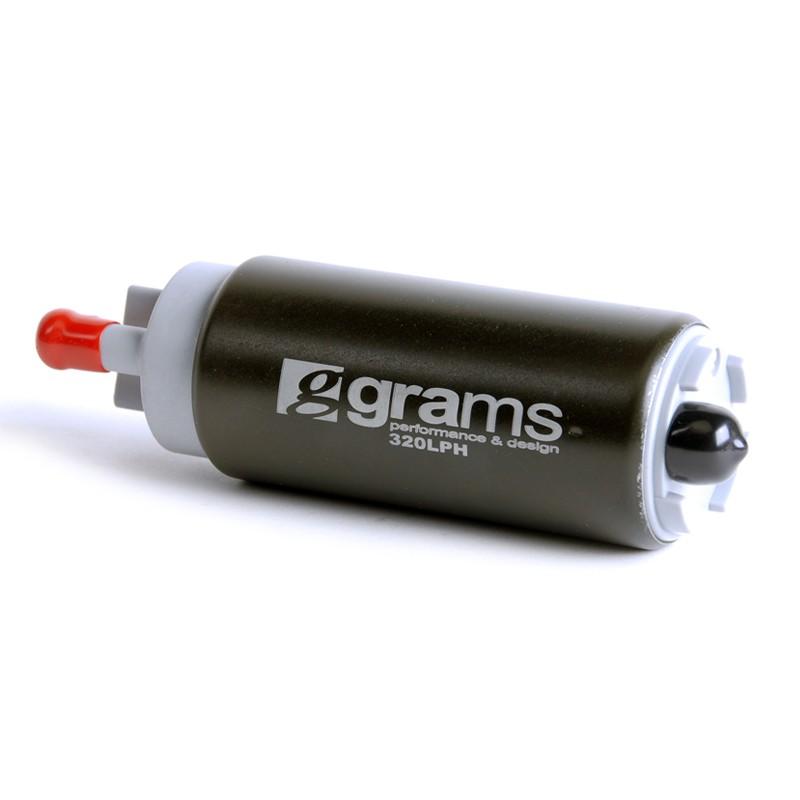 Grams Performance Electric Fuel Pump Kit - GSS342 Style - E85 Compatible - Incl. Multiple Filters For Various Applications - 385 LPH At 13.2v G51-99-0320