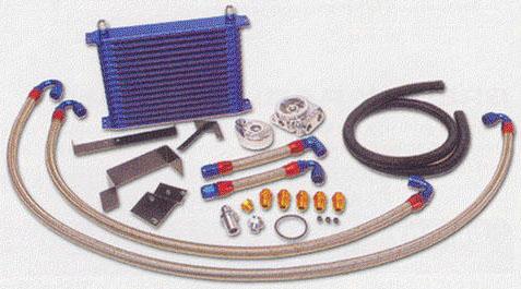 GReddy Oil Cooler Kit - Twin Factory Replacement Type - Includes Thermostat 12044604