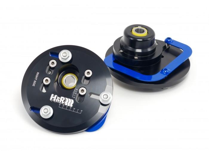 H&R Tuner Camber Plate - For use w/ Coilover w/ 60mm I.D. - Adjustable from +1.0 to -2.5 degrees 60755-60