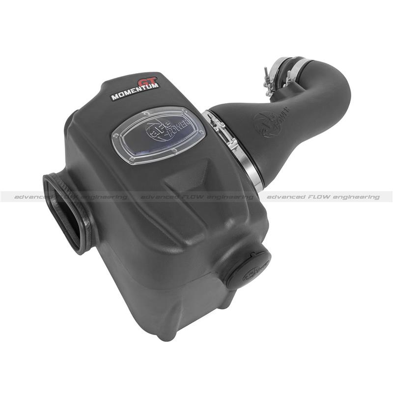 aFe Momentum GT Pro Dry S Air Intake System - Incl. Air Filter - 1-Piece Sealed Housing - CAD Designed Roto-Molded Intake Tube - Hardware - +12 hp. +15 ft./lbs. Torque 51-74104