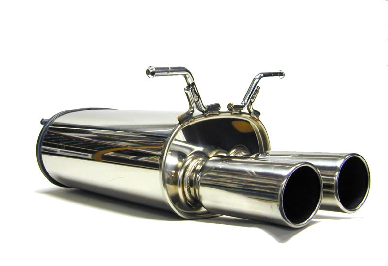 HKS Sport Exhaust, Rear Section ONLY, Stainless Steel Muffler 32008-BN001