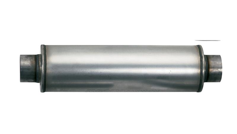 aFe Scorpion Aluminized Steel Muffler - 2.5in x 2.5in Out - 4in H x 10in W x 13in Long - Offset-Offset 49M00003