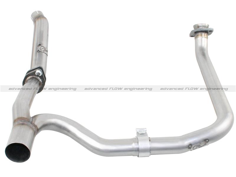 aFe Scorpion Cat-Back Exhaust System - 2.5in Tubing - Aluminized Steel - Single Rear Exit - Incl. Tubing/18in Long Muffler/Hangers/Hi-Tuck Tip 49-08040