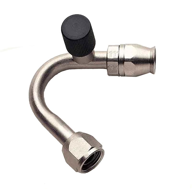 Aeroquip A/C Fitting - 45deg - Female O-Ring Pilot - Reusable - Bulk Packaged FBE1722