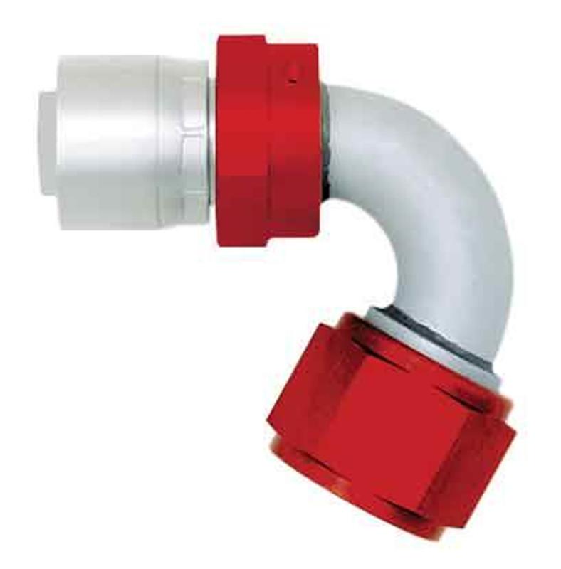 Aeroquip AQP Crimp Aluminum Lightweight Fitting - 45deg Elbow Non-Swivel - Bulk Packaged FBM4121