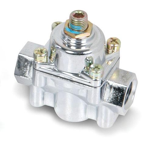 Carbureted Fuel Pressure Regulator - Street/Strip Carbureted Applications - Two Port - Adjustable from 4.5 to 9 PSI 12-803