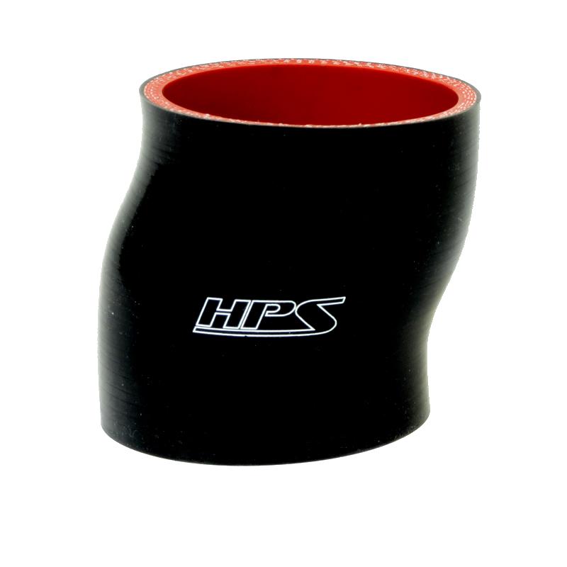 HPS Performance Products Silicone Offset Reducer Coupler Hose - 4-ply Reinforcement HTSOR-225-275-BLK