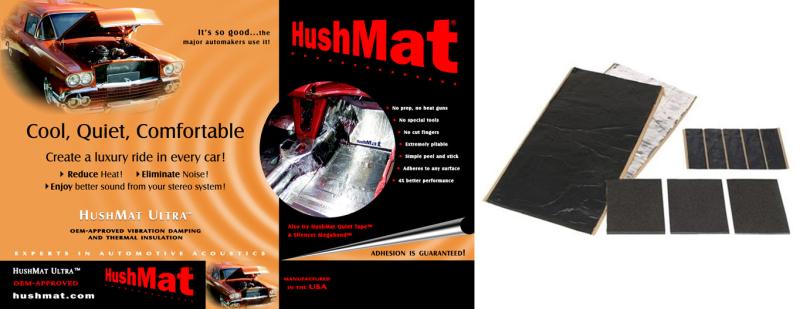 HushMat Ultra Insulating/Damping Material Bulk Kit - Includes 30 Pads 10500