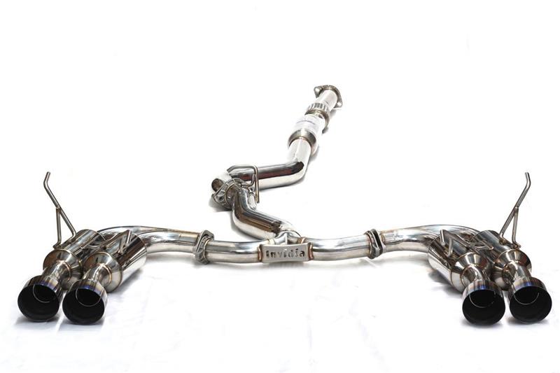 Invidia Gemini R400 Cat-Back Exhaust - Includes Front Pipe HS17CTRFGM3ST