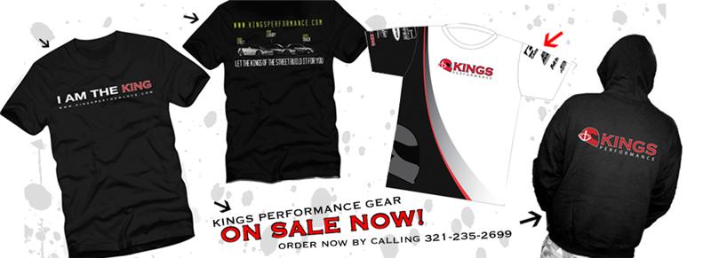 Kings Performance KP Race team shirts - WHITE KP-RETAIL-CREW