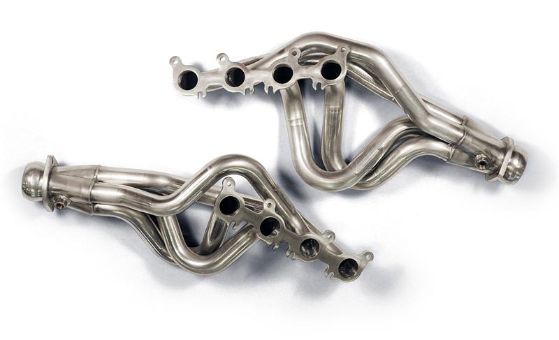 Kook's Custom Headers Stainless Steel Headers - 1 7/8 in x 3 in. - Long Tube - Incl. 3 in. x 2 1/2 in. GREEN Catted Connection Pipes - For An OEM Connection 2250H430