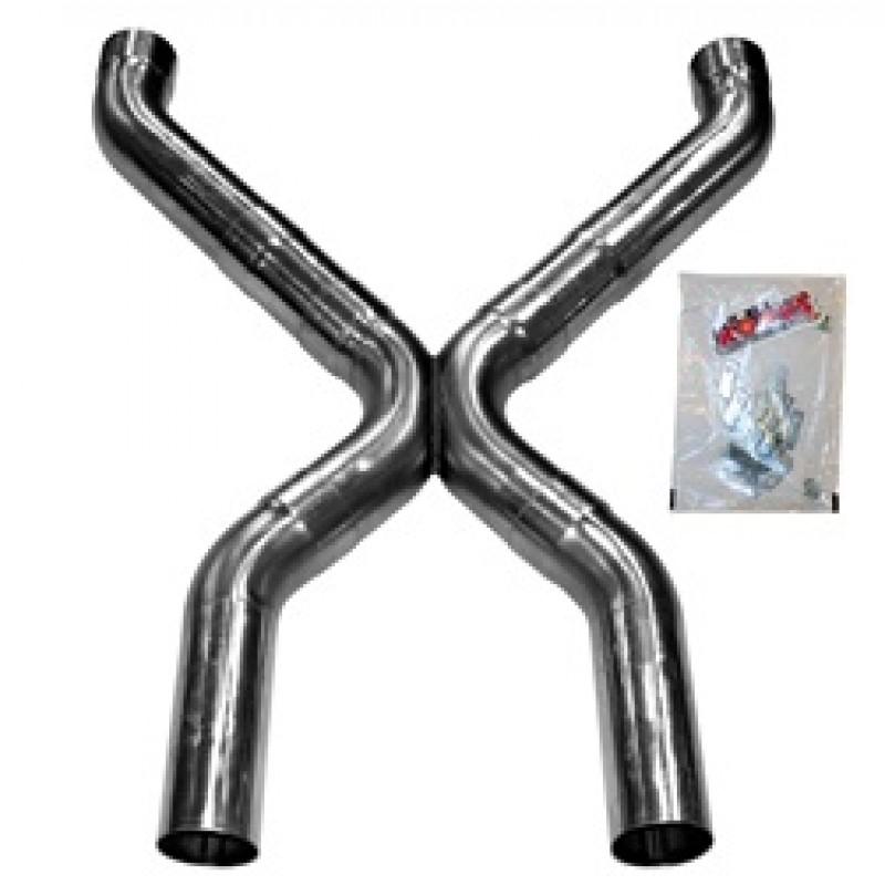 Kook's Custom Headers Exhaust Turnout - 3 in. dia. x 6 in. Long Stainless Steel Short - Fits 3 in. Mufflers 9103-M