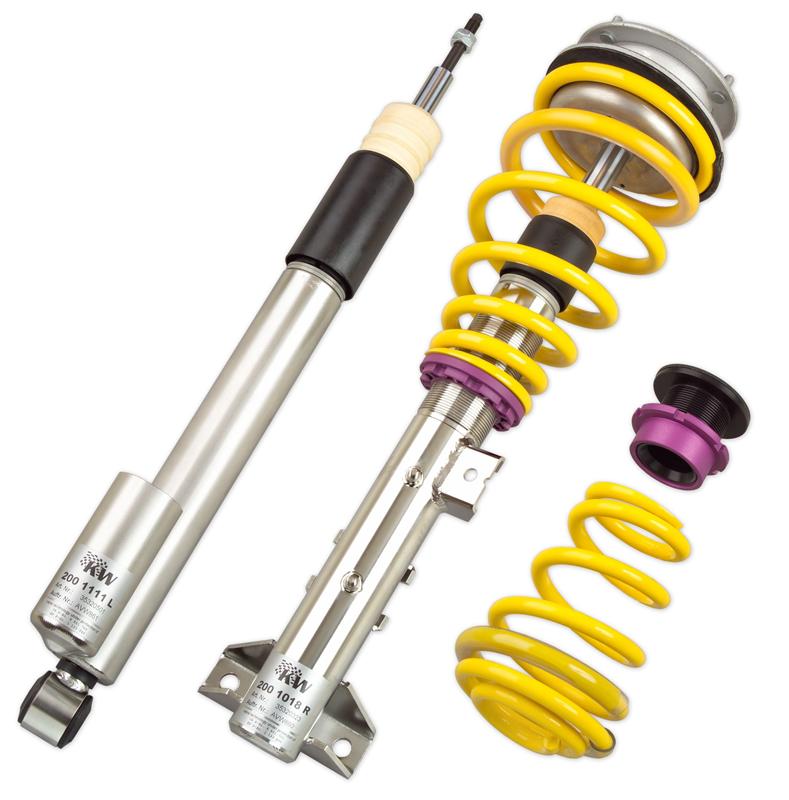 KW Suspension Variant 3 Coilovers - Front/Rear Height Adjustable by Threaded Shock Bodies - Must Disable Electronic Dampening (if equipped) - Electronic Damper Cancellation Kit Available, KW Part # 660 43 001 35243003