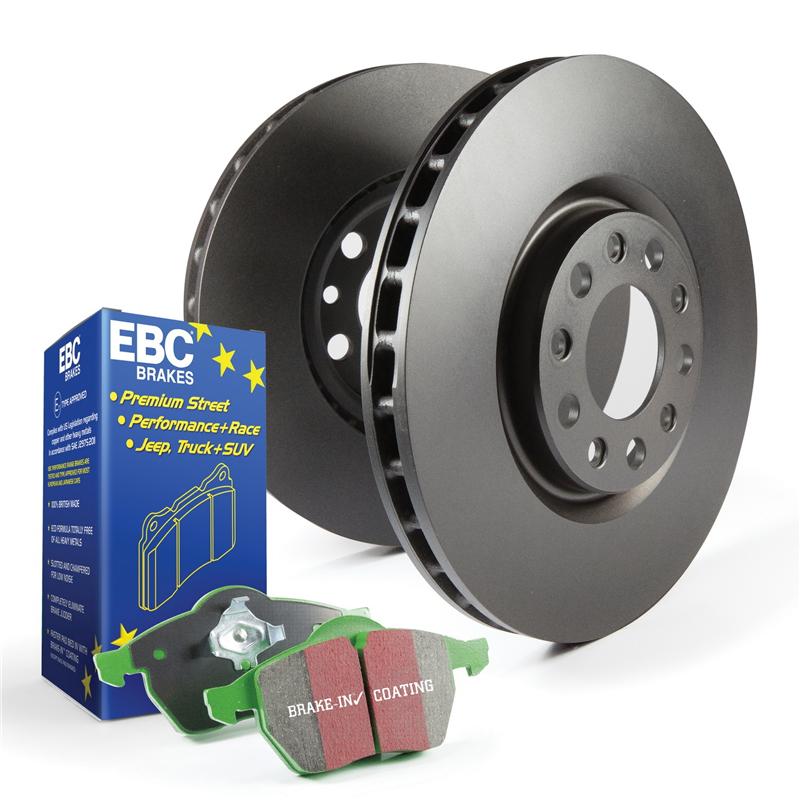 EBC Brakes Greenstuff 2000 Brake Pads and RK Rotors - Front Set