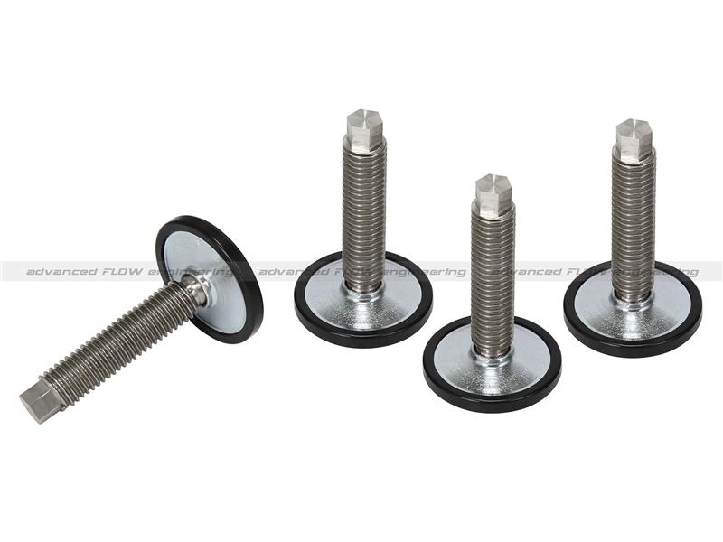 aFe Control PFADT Series Lowering Kit - Up To 1.25in Drop - Incl. Stainless Steel Adjuster Studs w/Wrench Flats/Nylon Footpads - Direct Fit 410-401001-A