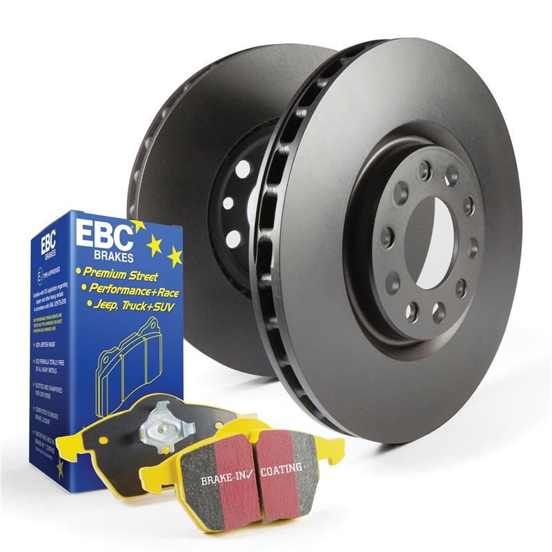 EBC Brakes Yellowstuff Brake Pads and RK Rotors - Rear Set