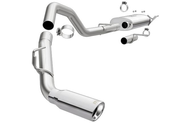 MagnaFlow MF Series - Stainless Cat-Back Exhaust - Dual Same Side Behind Passenger Rear Tire Exit 15588