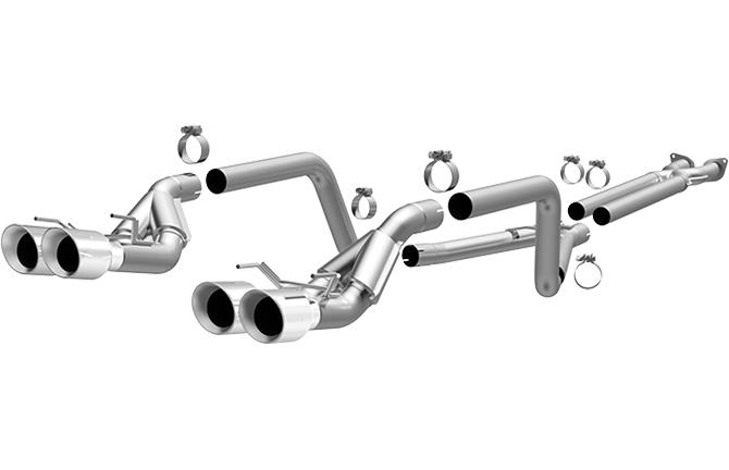 MagnaFlow Race Series - Stainless Axle-Back Exhaust - Quad Split Rear Exit 19206