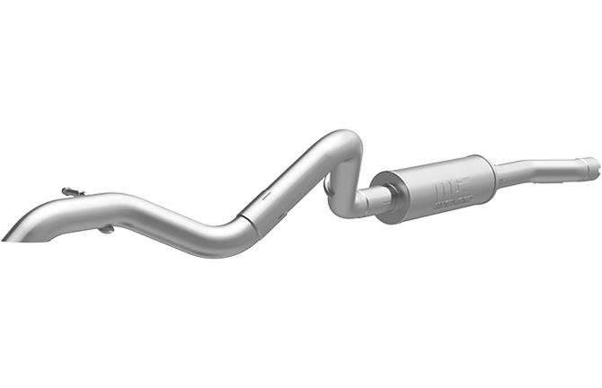 MagnaFlow Rock Crawler Series - Stainless Cat-Back Exhaust - Single Straight Driver Side Rear Exit 15236