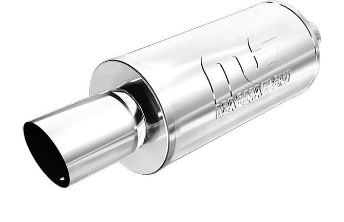 MagnaFlow Universal Polished Stainless Street Series Muffler with Tips 14815