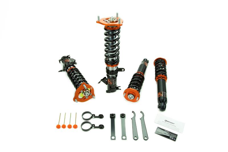 Ksport Rally Spec AR Damper System - Includes Front/Rear Camber Plates - True Rear Coilover - Weld-In Style CBM016-AR