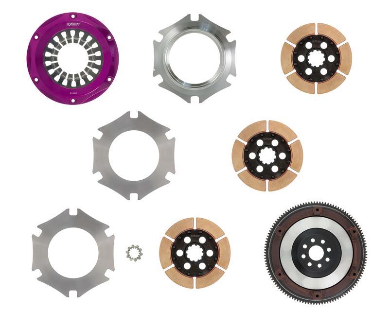 EXEDY Racing Clutch Hyper Triple Cerametallic Clutch - Rigid Disc - Pull Type Cover - For use w/ Hyper Accessory Kit TYAK103 TM043SR