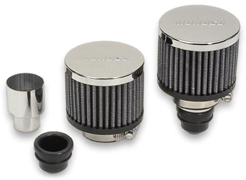 Moroso Filtered Breather - For GM Valve Covers Or Any 1-1/4 -12 Female Threaded Bung/Opening 68841