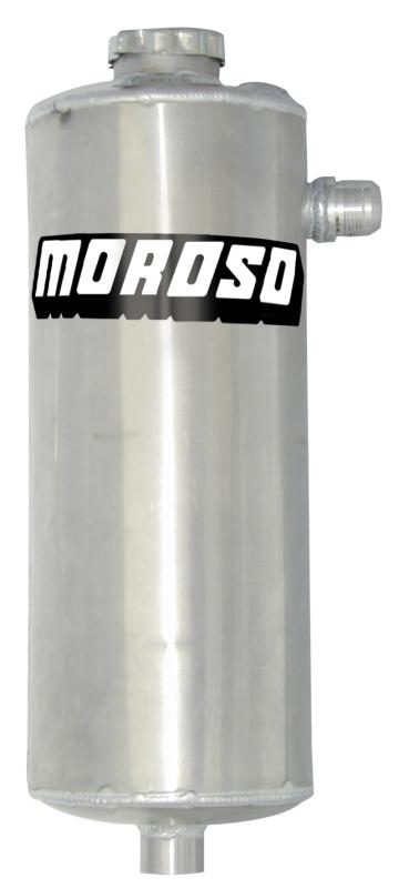 Moroso Oil/Air Separator Tank - (2) -12AN Fittings (1) -6AN Drain 85471