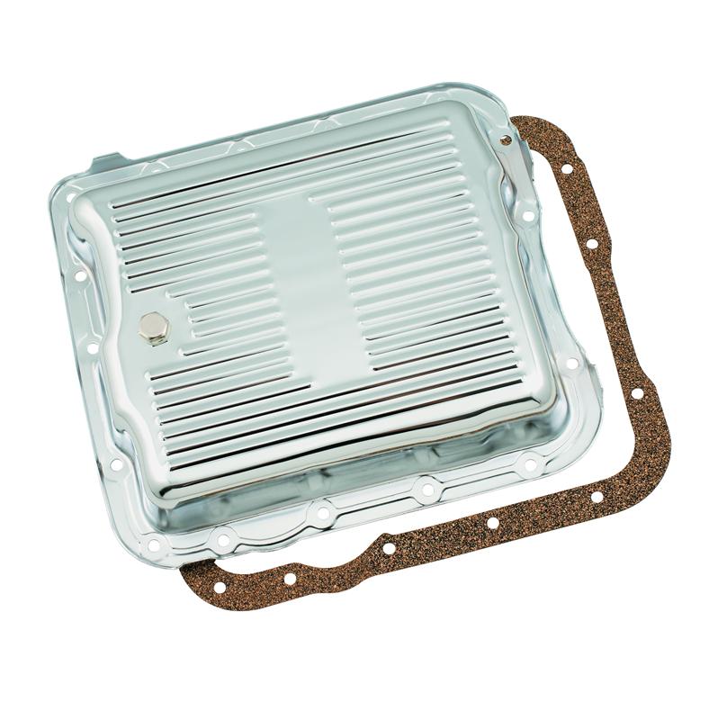 Mr Gasket Transmission Oil Pan - Finned Design - Extra Deep, 2qt Extra Capacity - For GM TH400 Trans 9786BMRG