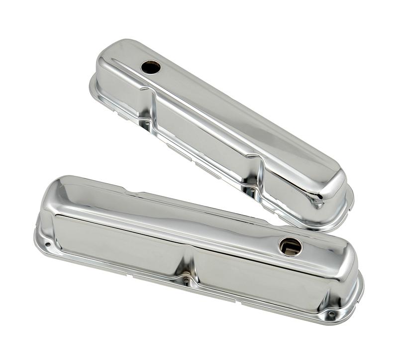 Mr Gasket Fabricated Aluminum Valve Covers - 1/4in Thick Billet Rail - Pair 6843G